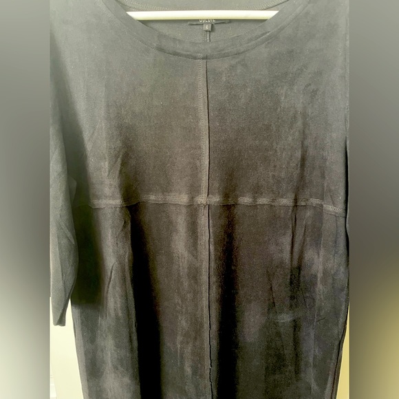 GOLDIE black faux suede dress - Picture 4 of 5